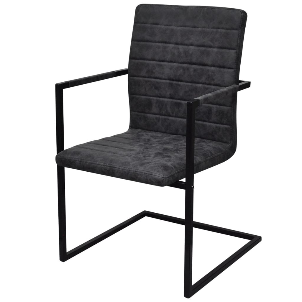 

vidaXL Eetkamerstoelen 6 st kunstleer zwart