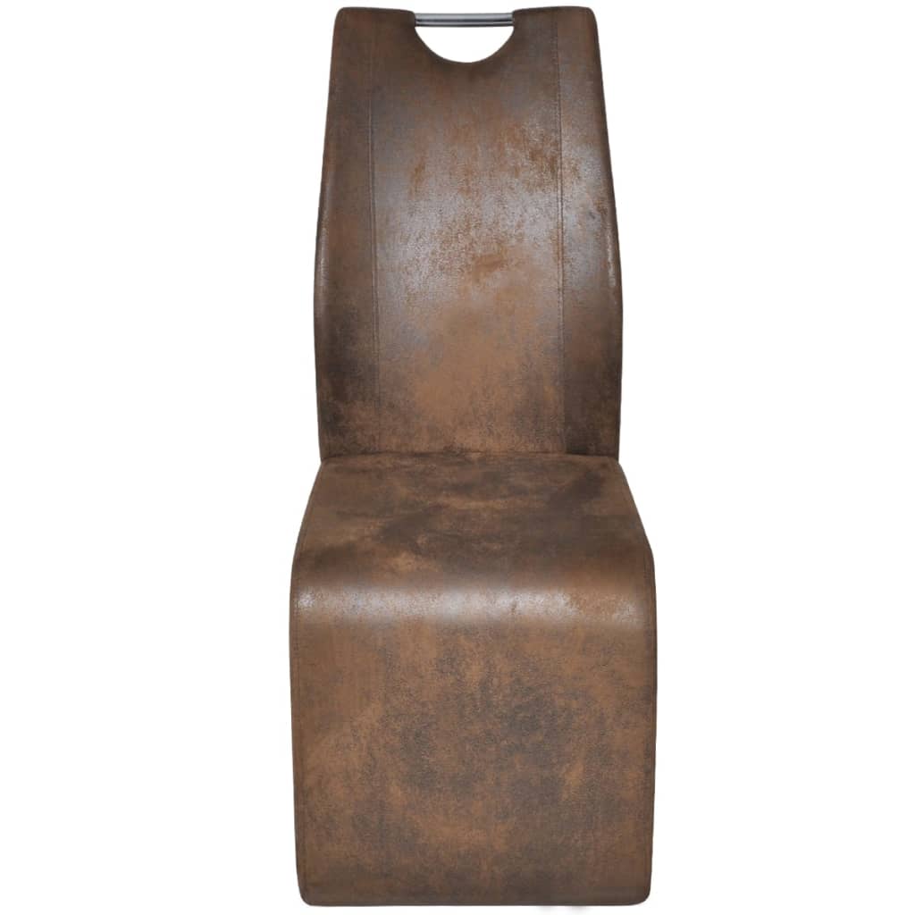 

vidaXL Eetkamerstoelen 4 st kunstleer bruin