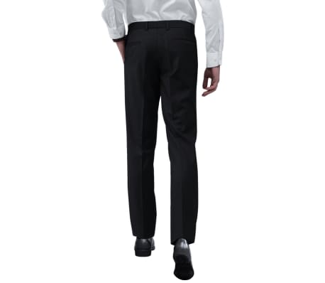 vidaXL Pantalones de traje negros talla 46