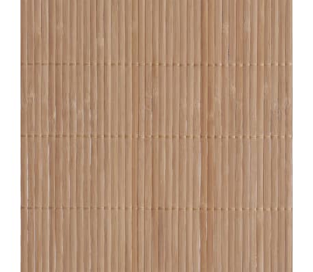 vidaXL Papel tapiz de bambú 1,5x10 m marrón