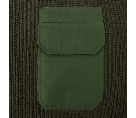 vidaXL Pull-over de travail pour hommes Vert armée Taille L