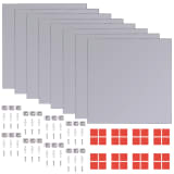 vidaXL Frameless Mirror Tiles Glass 8 pcs 20.5 cm