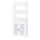 vidaXL Bathroom Cabinet Albuquerque Wood White 46x24x117.5 cm