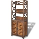 vidaXL vannitoakapp Albuquerque, puidust, pruun 46 x 24 x 117,5 cm