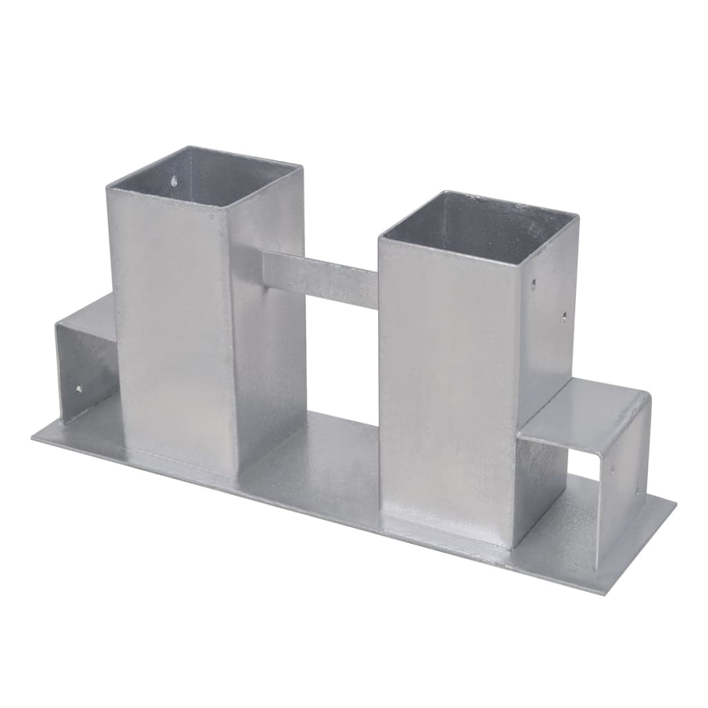 Stapelhulpen brandhout 2 st staal zilverkleurig image 2