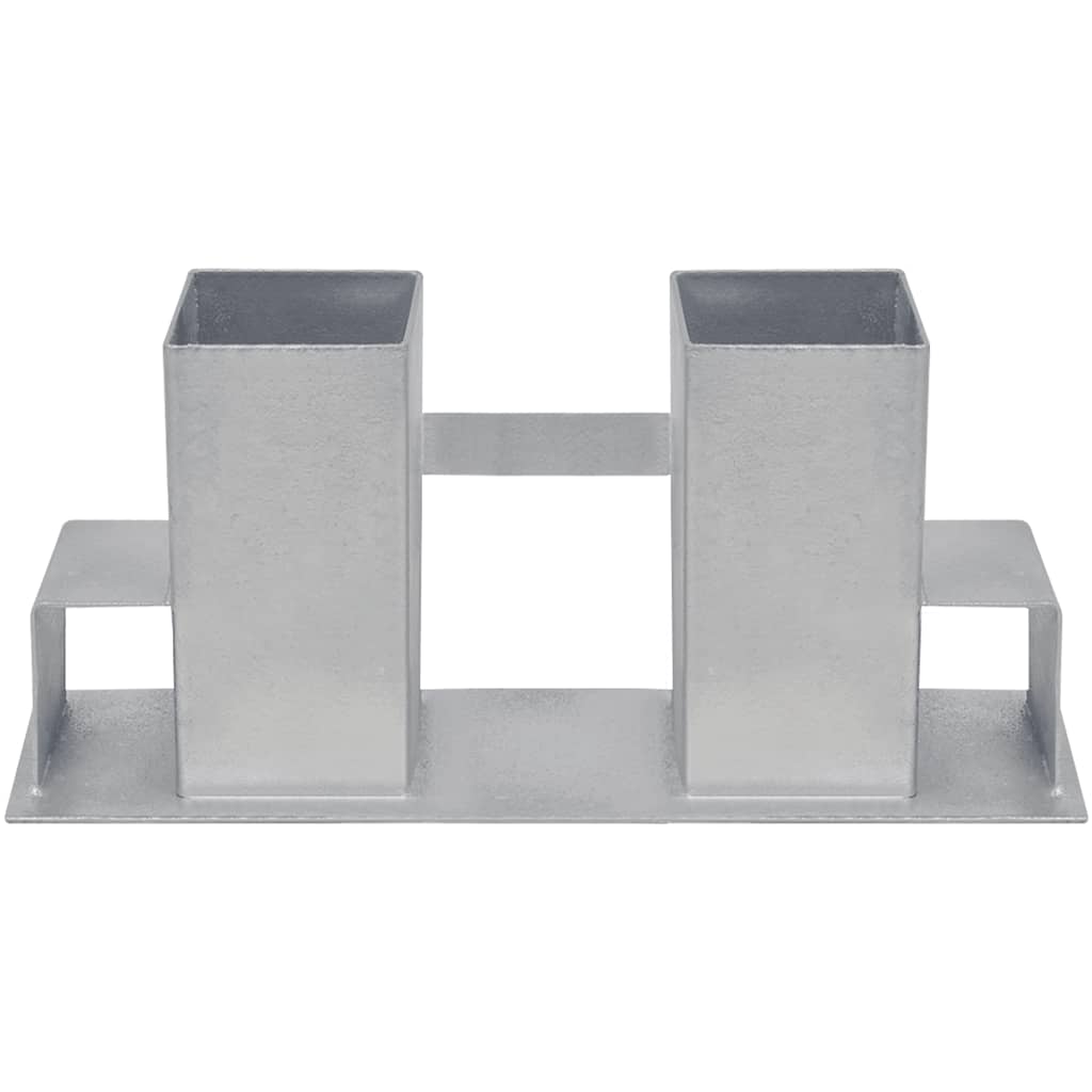 Stapelhulpen brandhout 2 st staal zilverkleurig image 3