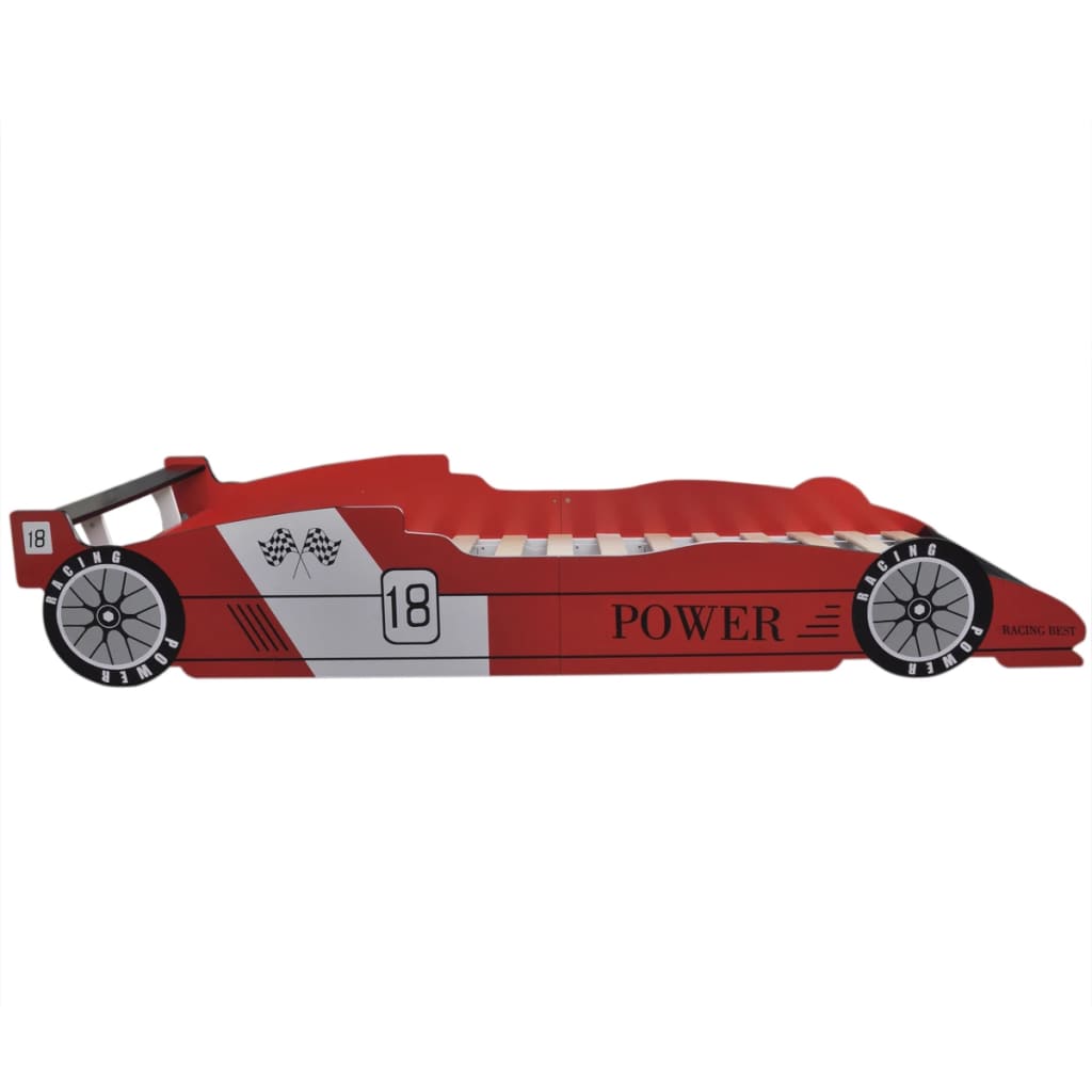 vidaXL Lit voiture pour enfants 90 x 200 cm Rouge