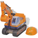 vidaXL Ride-on Excavator Plastic Yellow
