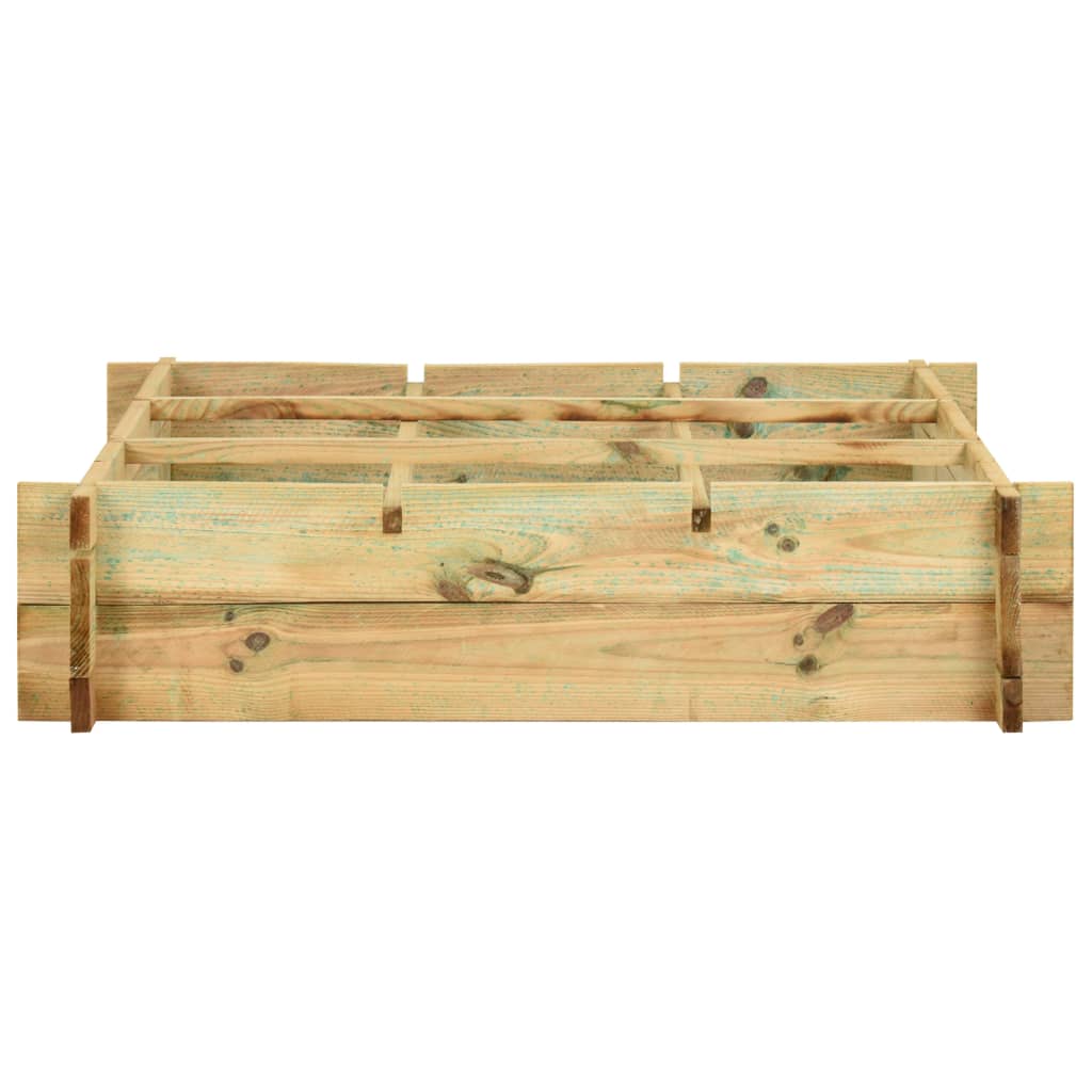 vidaXL Plantenbak 90x90x20 cm FSC-gecertificeerd hout