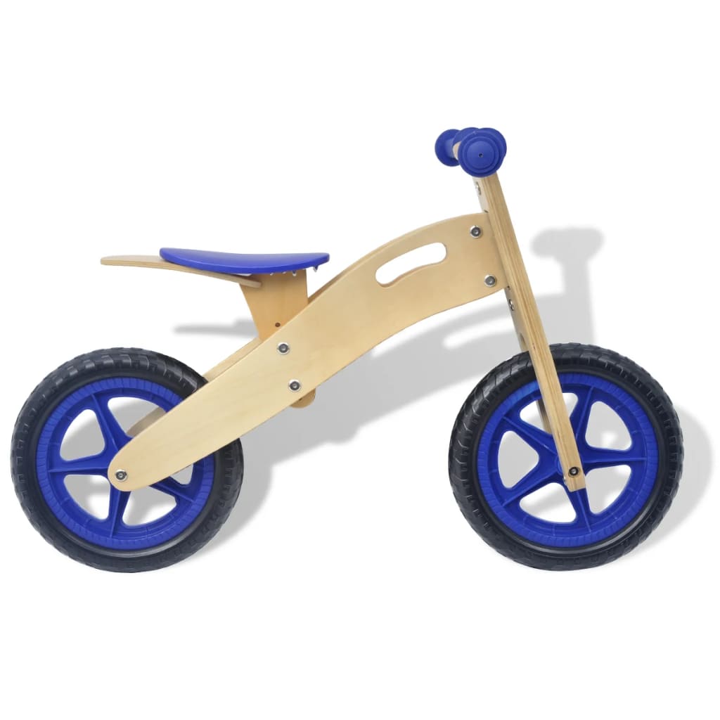 

vidaXL Loopfiets hout blauw