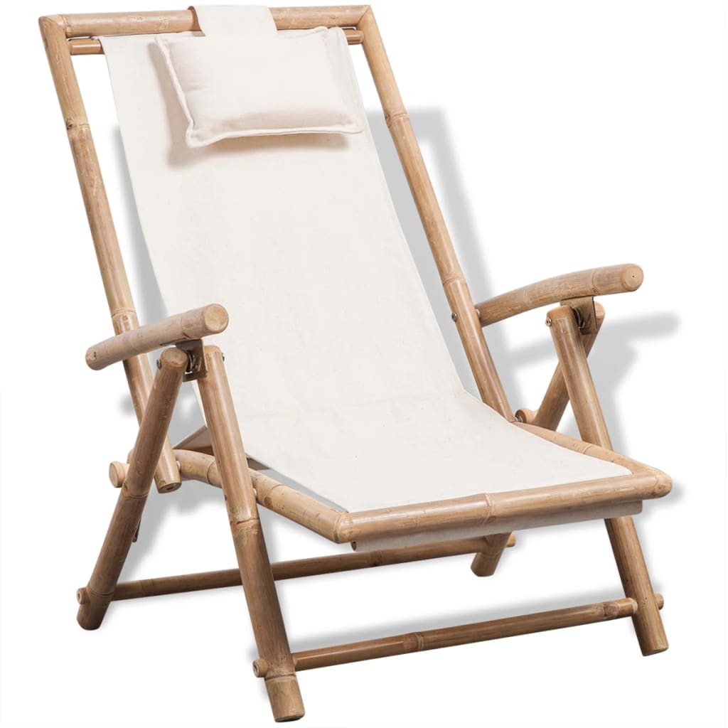 Photos - Garden Furniture VidaXL Outdoor Deck Chair Bamboo 