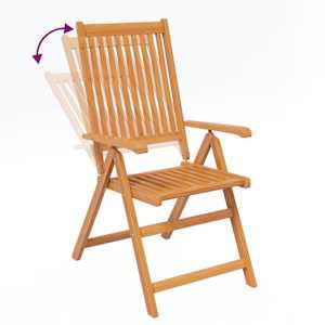 7dílný zahradní jídelní set masivní akáciové dřevo 150-200 cm - obrázek 8