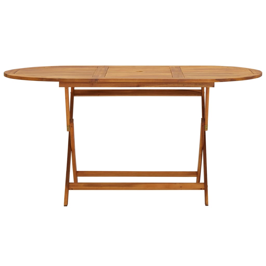 vidaXL Garden Table 160x85x75 cm Solid Acacia Wood