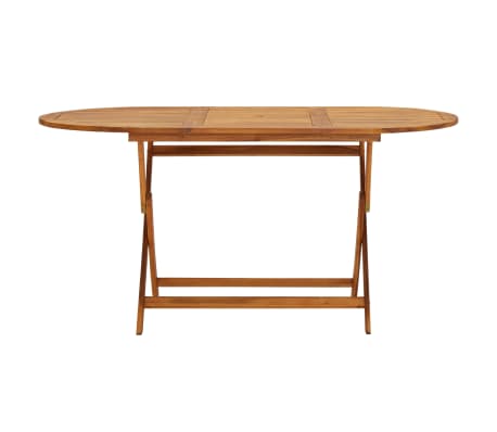 vidaXL Garden Table 160x85x75 cm Solid Acacia Wood