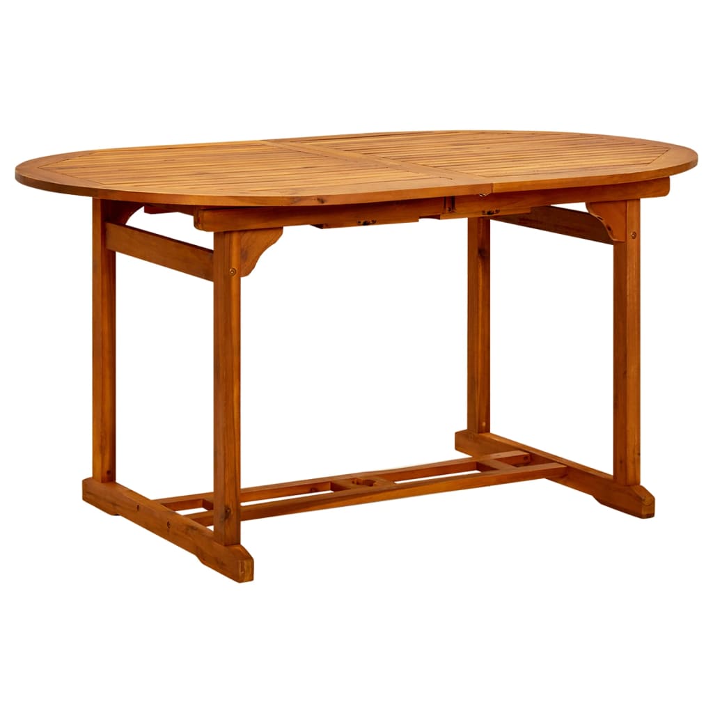 vidaXL Patio Table 78.7"x39.3"x29.1" Solid Acacia Wood