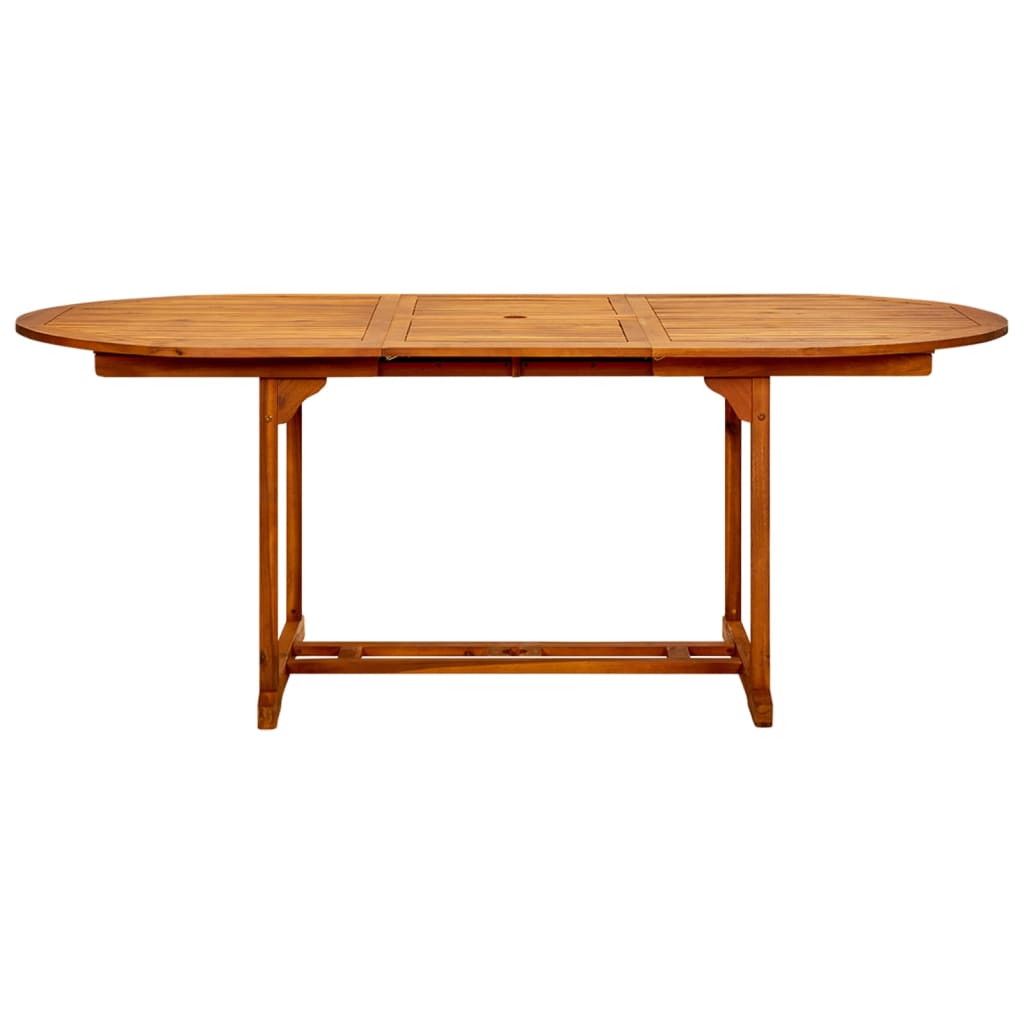 vidaXL Patio Table 78.7"x39.3"x29.1" Solid Acacia Wood