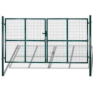 vidaXL kaheukseline aiav&auml;rav, 300 x 150 cm, pulberv&auml;rvitud teras