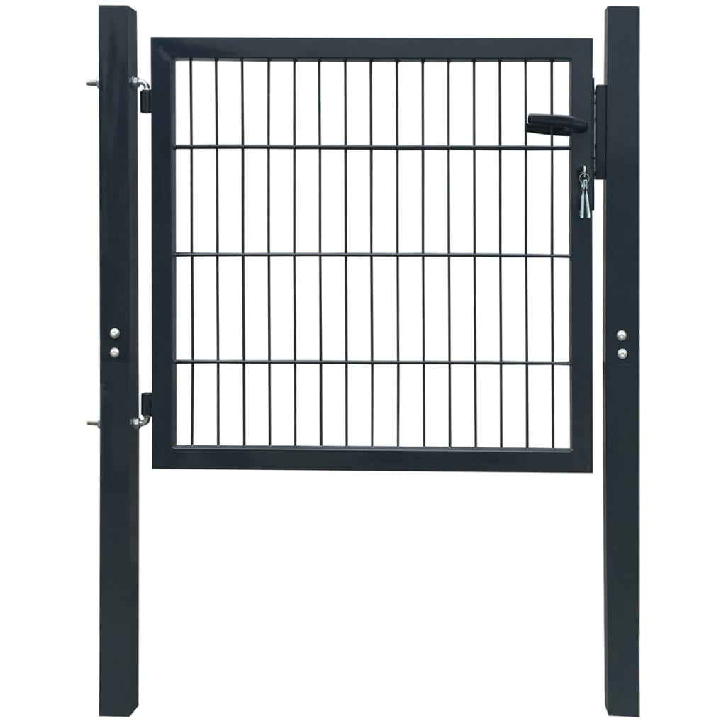 

vidaXL Fence Gate Steel Anthracite 41.3"x59.1"