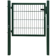 vidaXL Tuinpoort staal groen 106x150