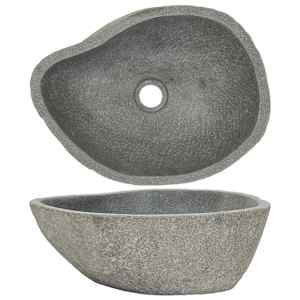 vidaXL kivist valamu, ovaalne (37-46)x(29-36) cm