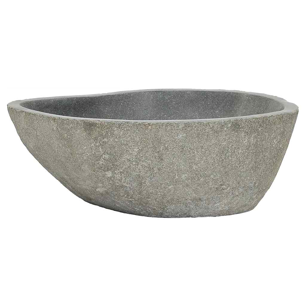Wash Basin Vanity Sink Small Countertop Wash Basin Natural Stone Oval vidaXL - Picture 16 of 28