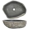 vidaXL kivist valamu, ovaalne (45-53)x(34-41) cm