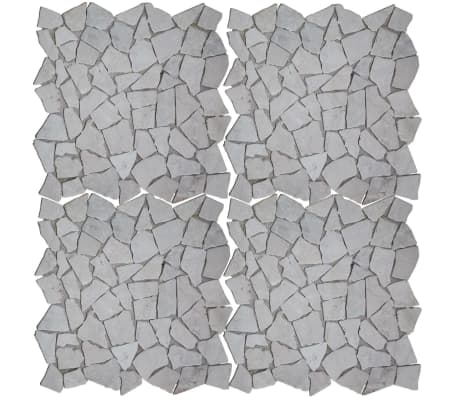 vidaXL Mosaic Tiles 11 pcs Marble Gold 10.8 ft²