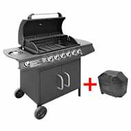 vidaXL Gasbarbecue grill 6 + 1