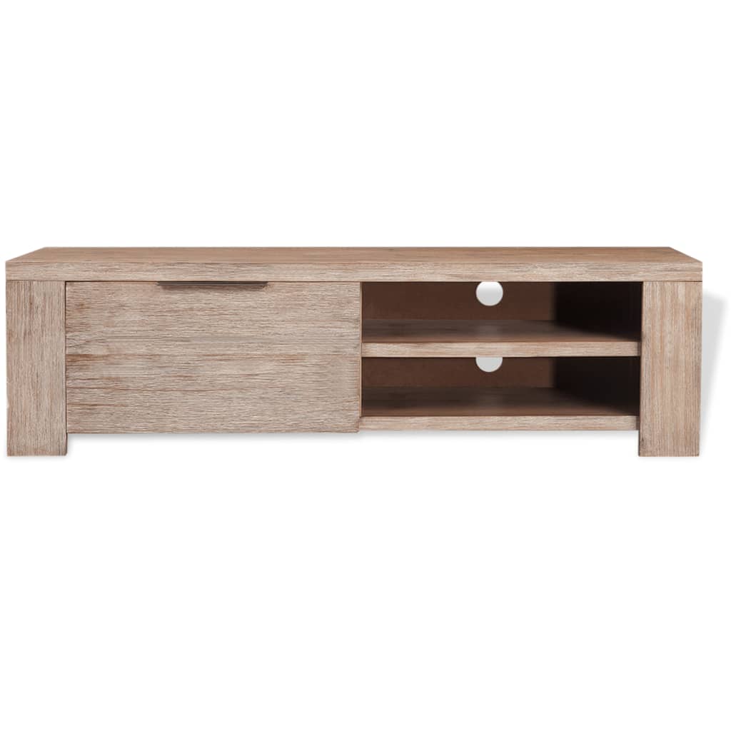 

vidaXL TV meubel massief geborsteld acaciahout 140 x 45 x 40 cm