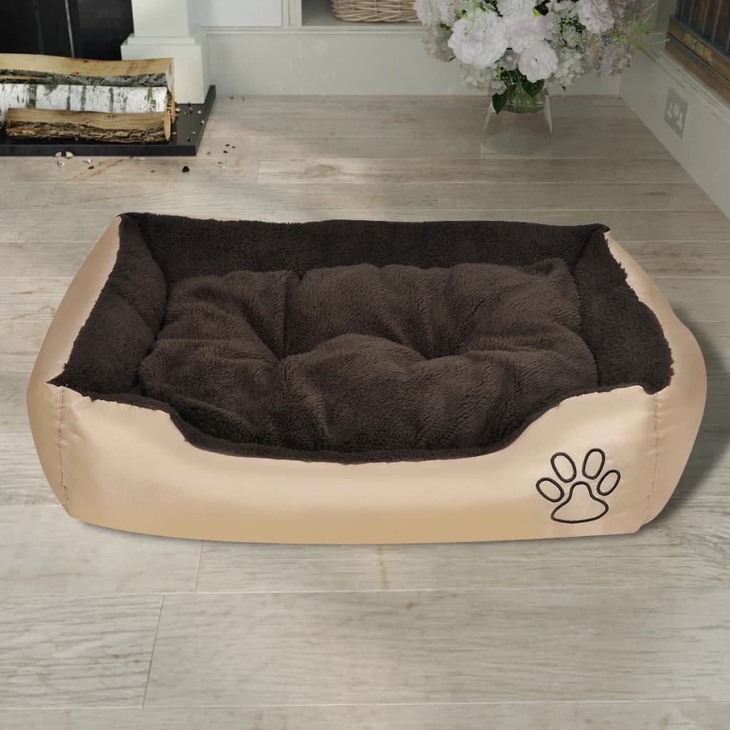 

vidaXL Hondenbed beige en bruin XXXL