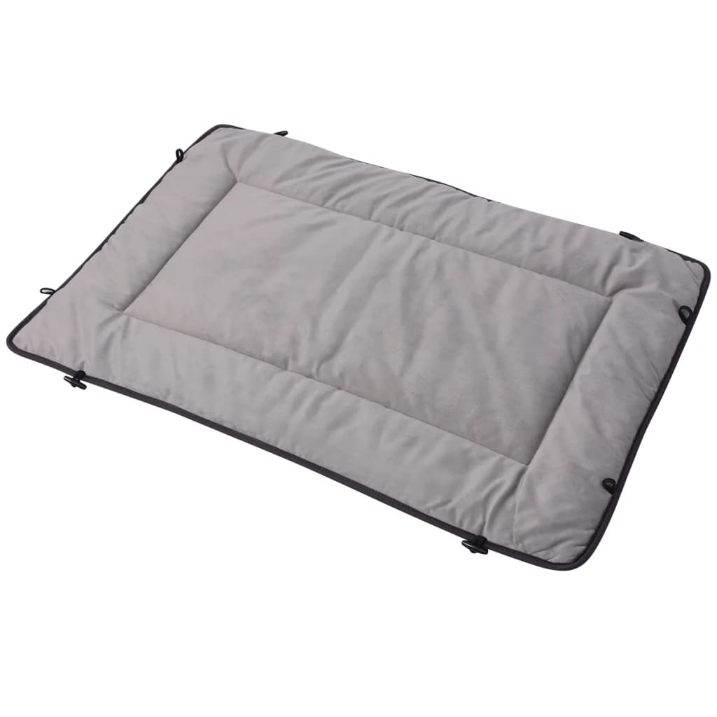 vidaXL Hundebett Grau 65x100 cm