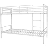 vidaXL Children’s Bunk Bed Frame 200x90 cm Metal White