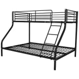 vidaXL Lasten kerrossänky 200x140/200x90 cm Musta metalli