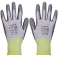 vidaXL Work Gloves PU 24 Pairs White and Grey Size 10/XL