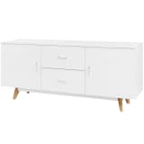 vidaXL Omarica visok sijaj 160x40x70 cm MDF bele barve