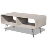 vidaXL TV Cabinet 35.4"x15.4"x15.2" Wood Gray
