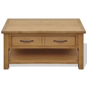 Konferenční stolek 88 x 53 x 45 cm masivní dubové dřevo - obrázek 2