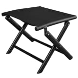 vidaXL Repose-pied pliable 41 x 49,5 x 38 cm Aluminium Noir