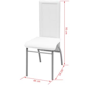 Pětidílný jídelní set bílý - obrázek 8