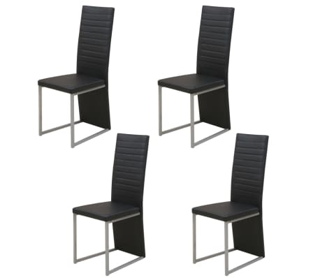 vidaXL Set masă și scaune din lemn de pin cinci piese Negru