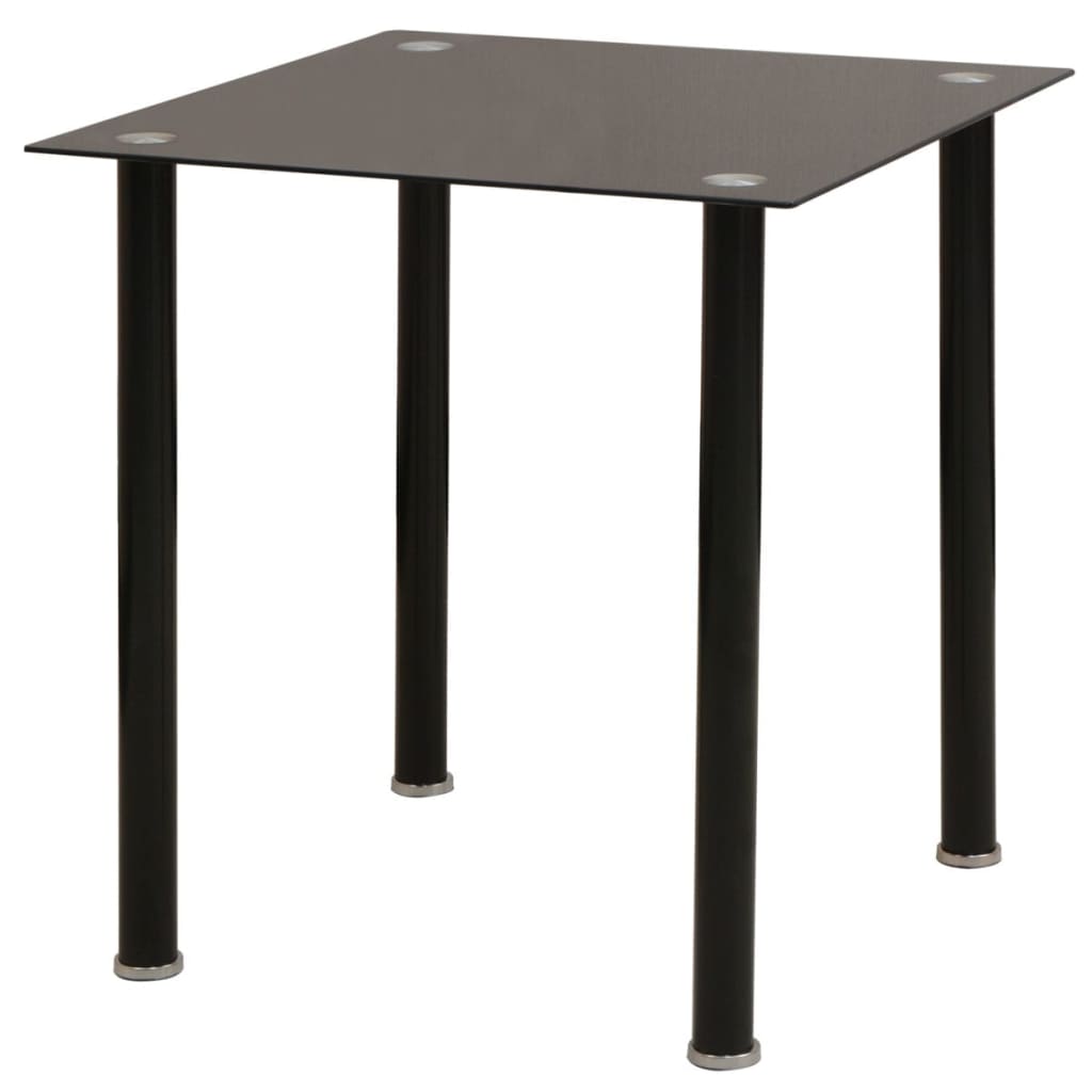 Трапезен комплект от три части - маса и столове, черен
