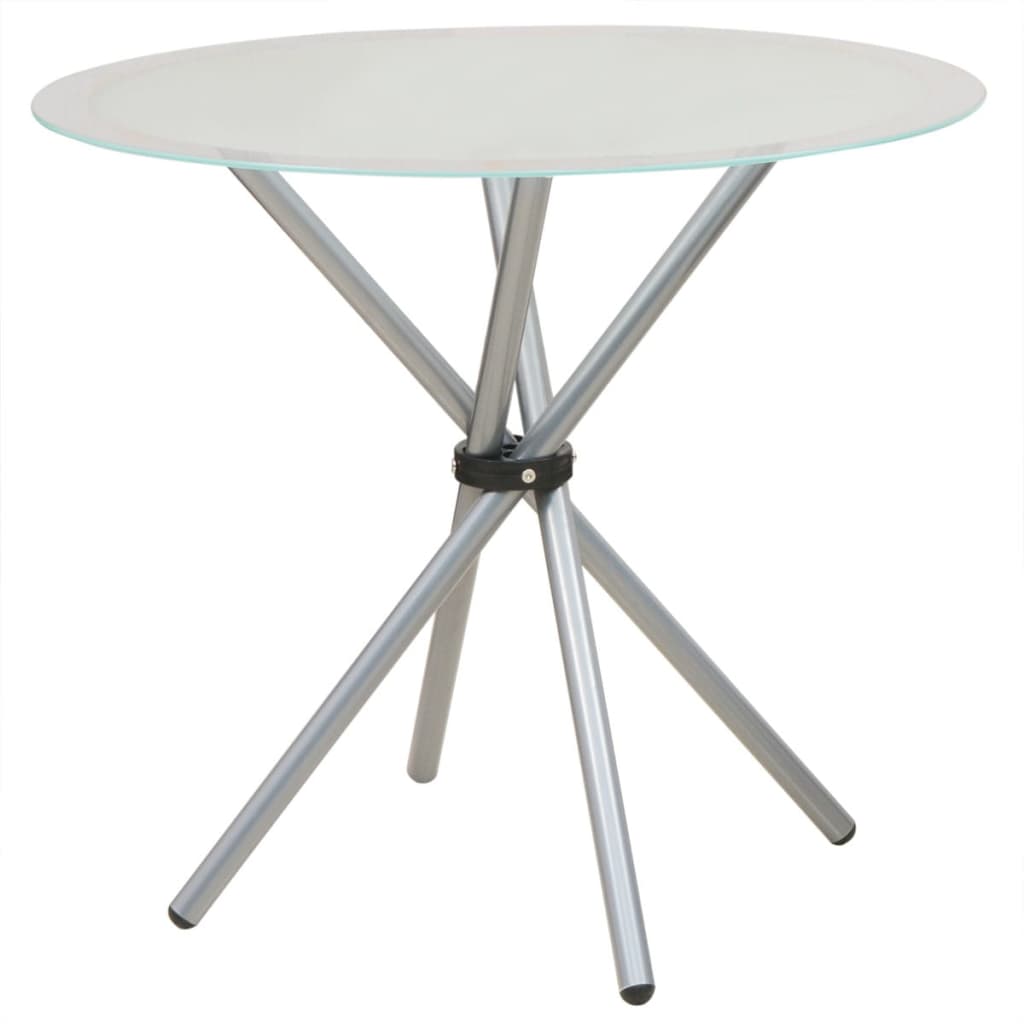 vidaXL Eetkamerset tafel en stoelen 3-delig