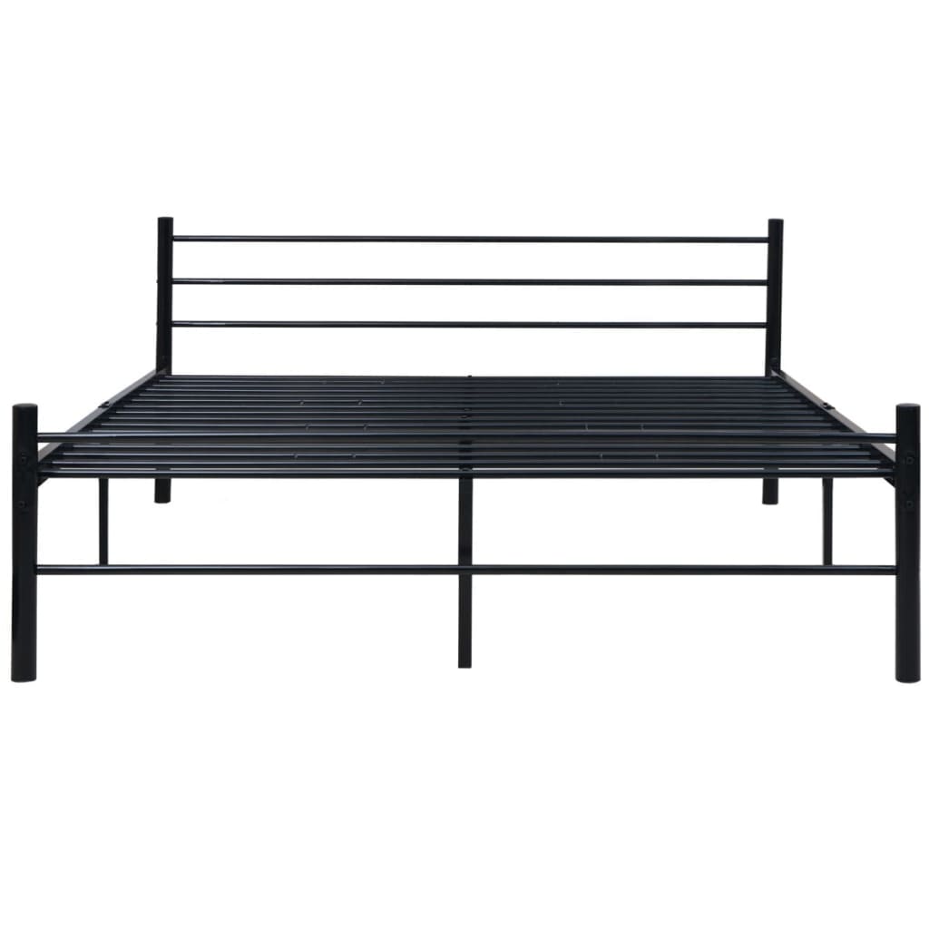 

vidaXL Bedframe metaal zwart 160x200 cm