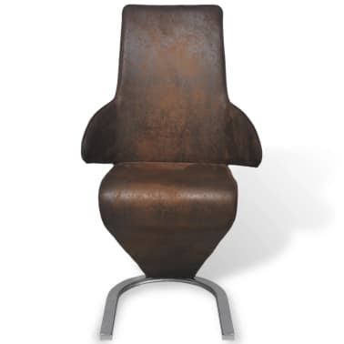 Shop vidaXL spisebordsstole 2 stk. stof brun | vidaXL Shop vidaXL spisebordsstole 2 stk. stof brun | vidaXL