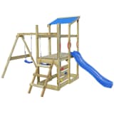 vidaXL Spielturm mit Leiter Rutsche Schaukel 400 x 226 x 235 cm Holz