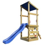 vidaXL Lekeborg med stige og sklie 260x90x235 cm tre