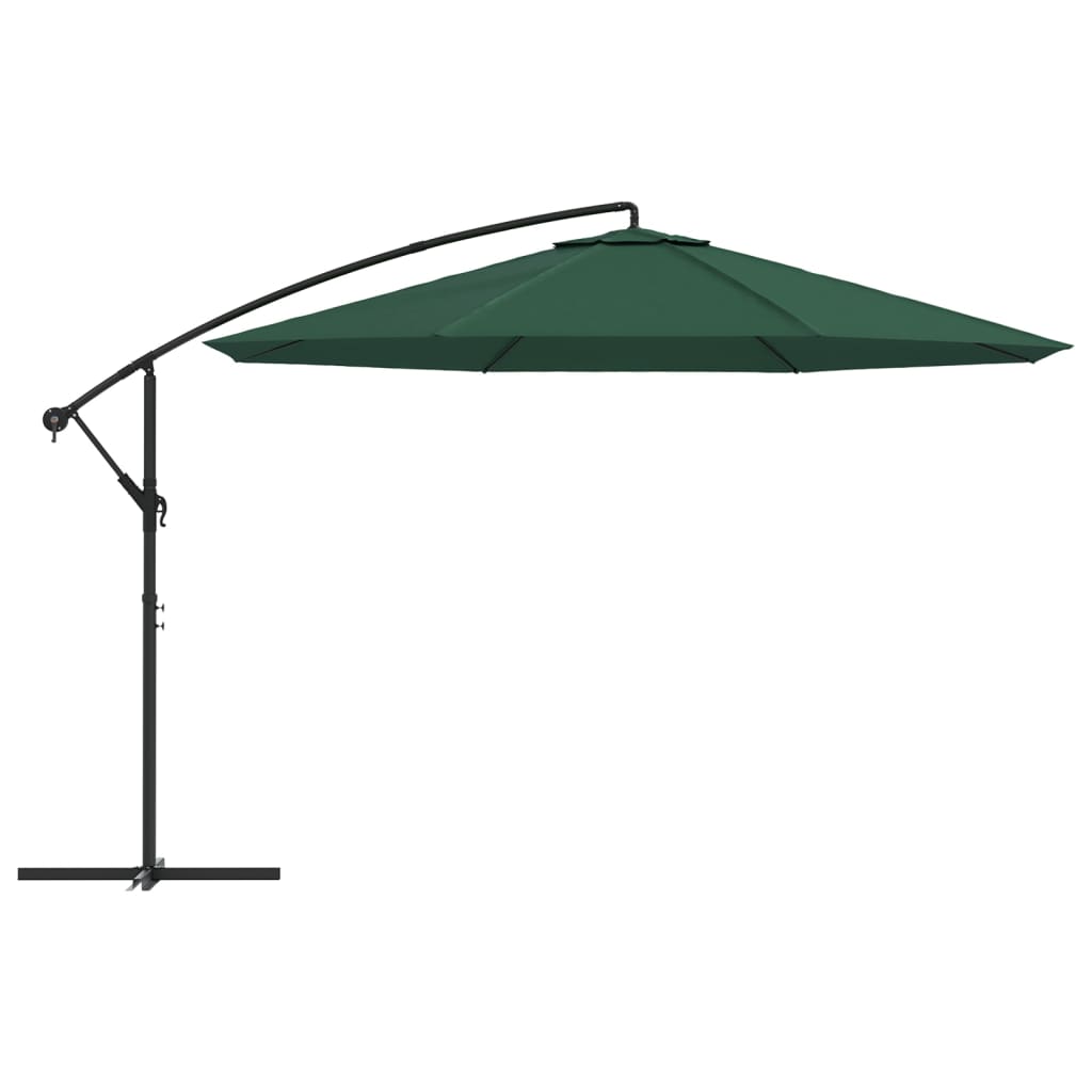 VidaXL - vidaXL Zweefparasol 3,5 m groen