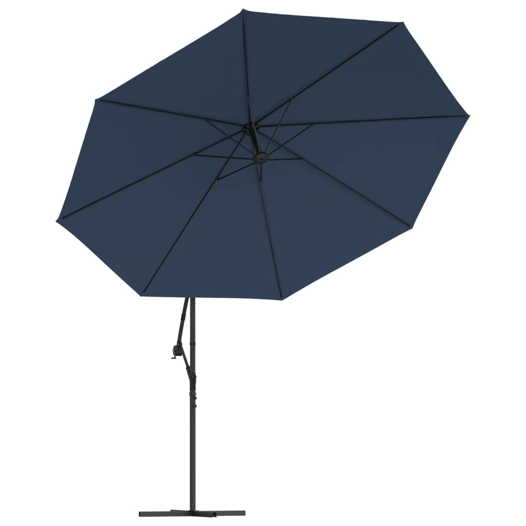 Parasol wiszący UV, 3,5m, ciemnoniebieski, aluminium