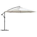 vidaXL Guarda-sol cantilever 3,5 m branco areia