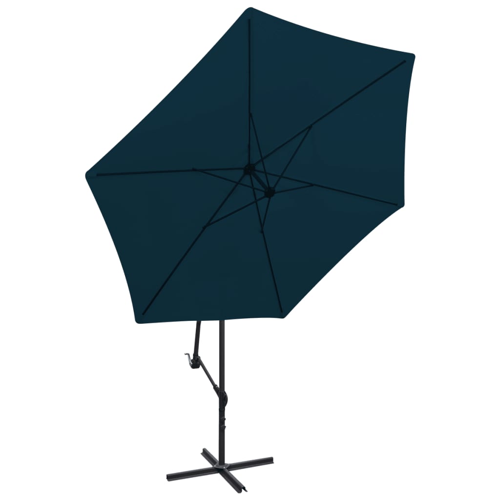 Umbrelă de soare suspendată, 3 m, albastru